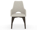 Canadel Downtown Norr Dining Chair in Davy's Grey, TB Fabric, front view