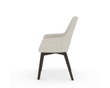 Canadel Downtown Norr Dining Chair in Davy's Grey, TB Fabric, side view