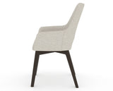 Canadel Downtown Norr Dining Chair in Davy's Grey, TB Fabric, side view