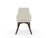 Canadel Downtown Norr Dining Chair in Davy's Grey, TB Fabric, back view