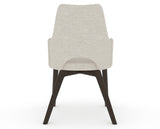 Canadel Downtown Norr Dining Chair in Davy's Grey, TB Fabric, back view