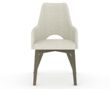Canadel Downtown Norr Dining Chair in Shadow, TW Fabric, front view