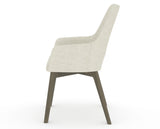 Canadel Downtown Norr Dining Chair in Shadow, TW Fabric, side view
