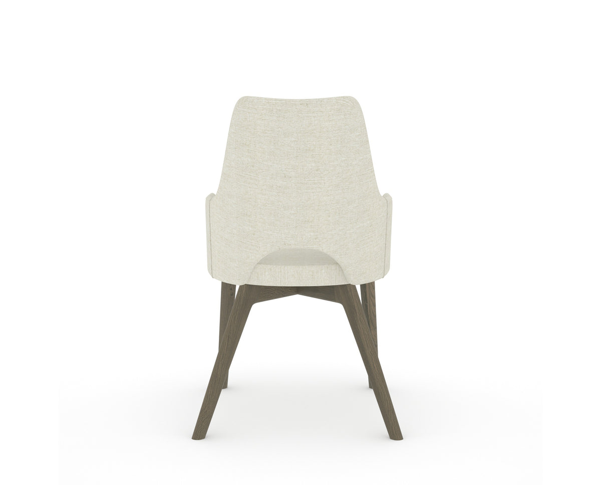 Canadel Downtown Norr Dining Chair in Shadow, TW Fabric, back view