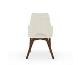 Canadel Downtown Norr Dining Chair in Cognac Washed, TW Fabric, back view