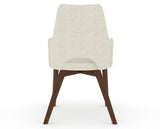 Canadel Downtown Norr Dining Chair in Cognac Washed, TW Fabric, back view