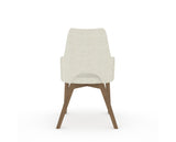 Canadel Downtown Norr Dining Chair in Pecan Washed, TW Fabric, back view