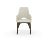 Canadel Downtown Norr Dining Chair in Hazelnut Washed, TW Fabric, front view