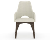 Canadel Downtown Norr Dining Chair in Hazelnut Washed, TW Fabric, front view