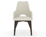 Canadel Downtown Norr Dining Chair in Davy's Grey, TW Fabric, front view