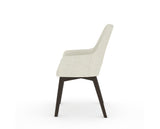 Canadel Downtown Norr Dining Chair in Davy's Grey, TW Fabric, side view