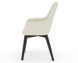 Canadel Downtown Norr Dining Chair in Davy's Grey, TW Fabric, side view