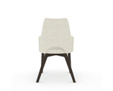 Canadel Downtown Norr Dining Chair in Davy's Grey, TW Fabric, back view