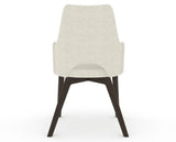 Canadel Downtown Norr Dining Chair in Davy's Grey, TW Fabric, back view