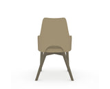 Canadel Downtown Norr Dining Chair in Shadow, XY Faux Leather, back view