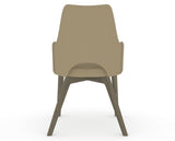 Canadel Downtown Norr Dining Chair in Shadow, XY Faux Leather, back view