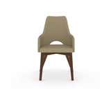 Canadel Downtown Norr Dining Chair in Cognac Washed, XY Faux Leather, front view