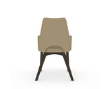 Canadel Downtown Norr Dining Chair in Davy's Grey, XY Faux Leather, back view