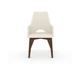 Canadel Downtown Norr Dining Chair in Cognac Washed, YJ Faux Leather, front view