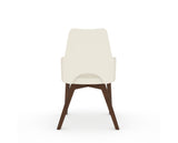 Canadel Downtown Norr Dining Chair in Cognac Washed, YJ Faux Leather, back view