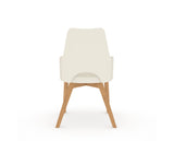 Canadel Downtown Norr Dining Chair in Caramel Washed, YJ Faux Leather, back view