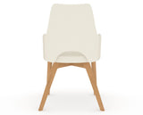 Canadel Downtown Norr Dining Chair in Caramel Washed, YJ Faux Leather, back view