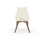Canadel Downtown Norr Dining Chair in Pecan Washed, YJ Faux Leather, back view
