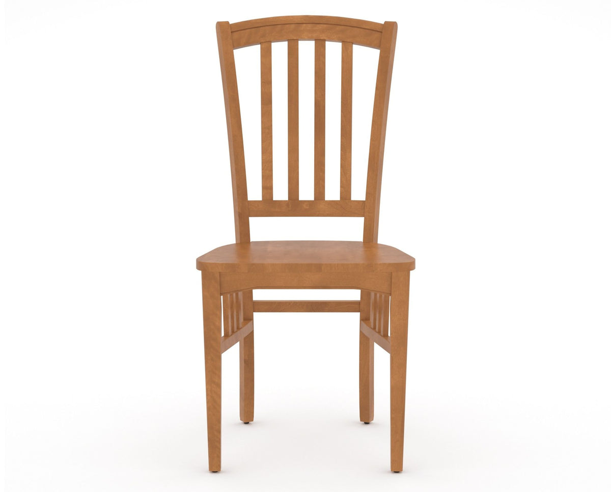 Canadel Dining Chair 0048 in Honey Washed, front view