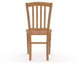 Canadel Dining Chair 0048 in Honey Washed, back view