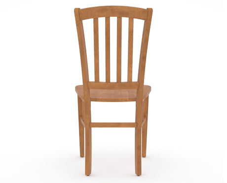 Canadel Dining Chair 0048 in Honey Washed, back view