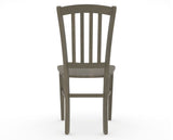 Canadel Dining Chair 0048 in Wood Seat and 08 Shadow, back view