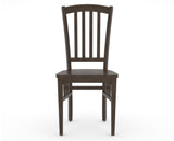 Canadel Dining Chair 0048 in Wood Seat and 29 Hazelnut Washed, front view