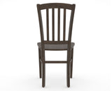 Canadel Dining Chair 0048 in Wood Seat and 29 Hazelnut Washed, back view