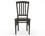 Canadel Dining Chair 0048 in Wood Seat and 59 Davy's Grey, front view
