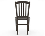 Canadel Dining Chair 0048 in Wood Seat and 59 Davy's Grey, back view
