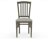Canadel Dining Chair 0048 in 7C Fabric and 08 Shadow, front view