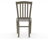 Canadel Dining Chair 0048 in 7C Fabric and 08 Shadow, back view
