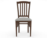 Canadel Dining Chair 0048 in 7C Fabric and 19 Cognac Washed, front view