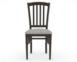 Canadel Dining Chair 0048 in 7C Fabric and 59 Davy's Grey, front view