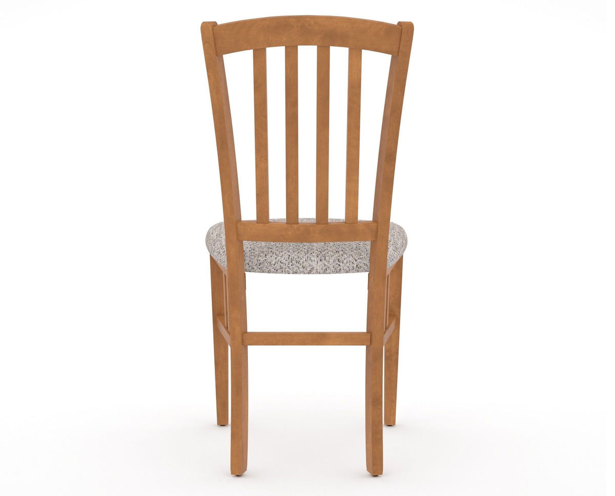 Canadel Dining Chair 0048 in FP Crypton® and 01 Honey Washed, back view