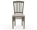 Canadel Dining Chair 0048 in FP Crypton® and 08 Shadow, front view