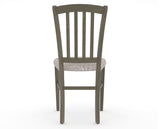 Canadel Dining Chair 0048 in FP Crypton® and 08 Shadow, back view