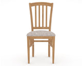 Canadel Dining Chair 0048 in FP Crypton® and 20 Caramel Washed, front view
