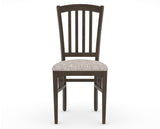 Canadel Dining Chair 0048 in FP Crypton® and 29 Hazelnut Washed, front view