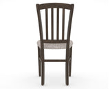 Canadel Dining Chair 0048 in FP Crypton® and 29 Hazelnut Washed, back view