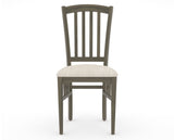 Canadel Dining Chair 0048 in FT InsideOut® and 08 Shadow, front view