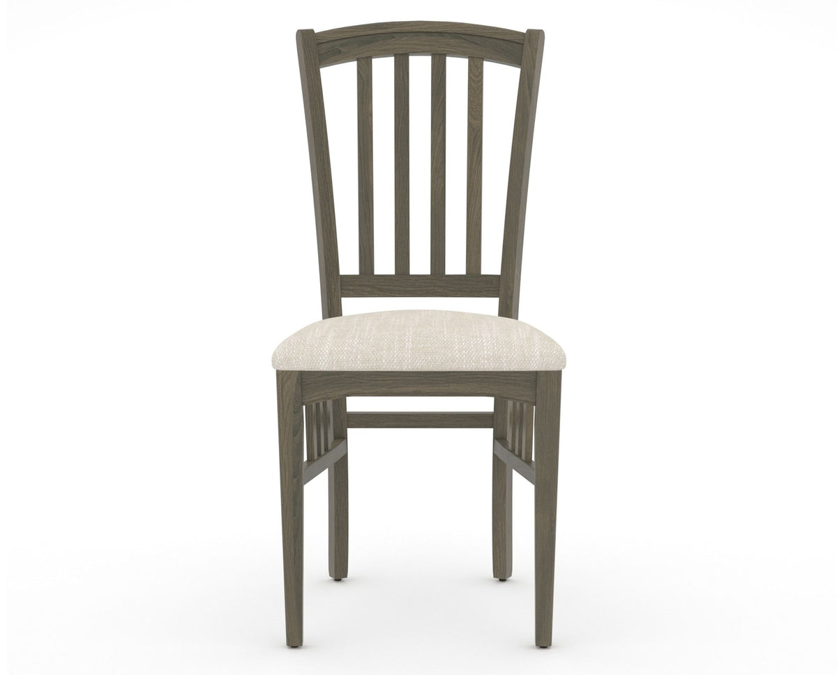 Canadel Dining Chair 0048 in FT InsideOut® and 08 Shadow, front view