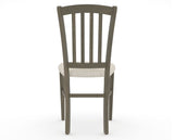 Canadel Dining Chair 0048 in FT InsideOut® and 08 Shadow, back view