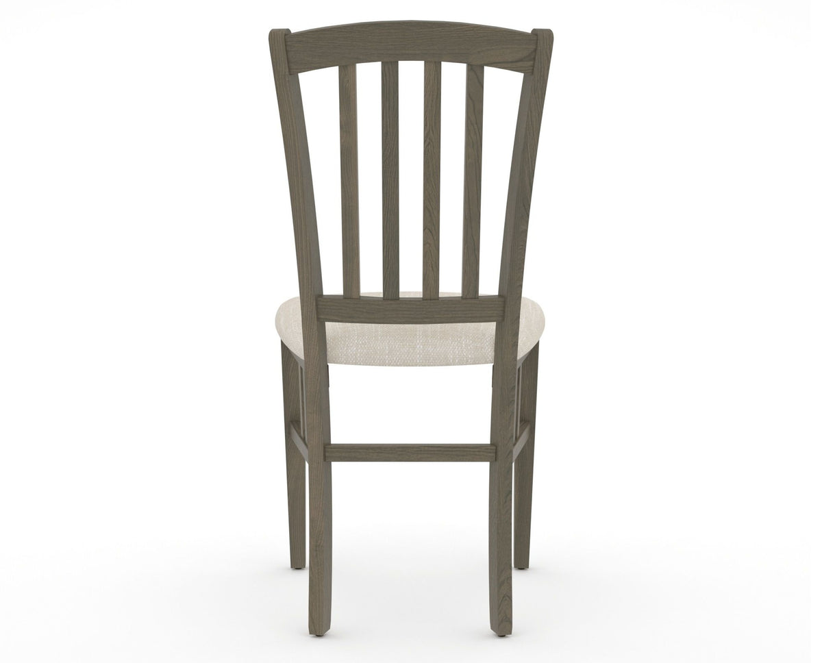 Canadel Dining Chair 0048 in FT InsideOut® and 08 Shadow, back view