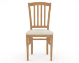 Canadel Dining Chair 0048 in FT InsideOut® and 20 Caramel Washed, front view